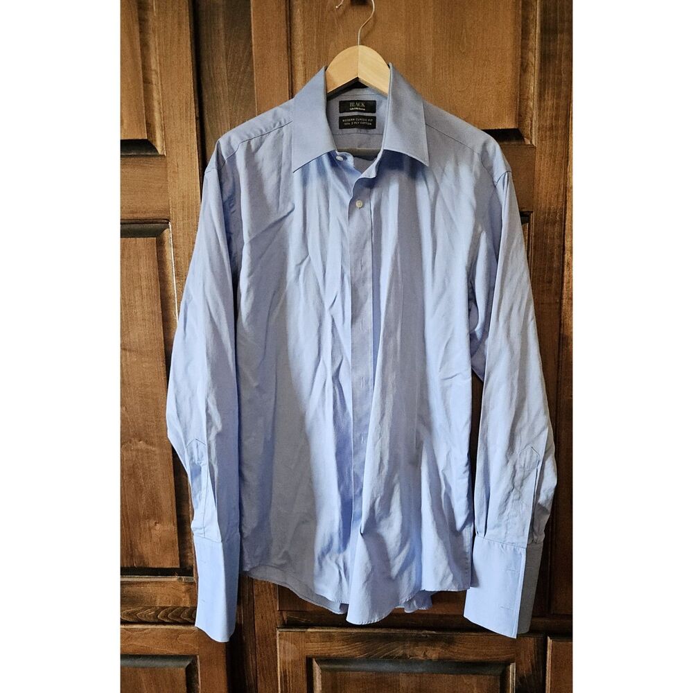 SFA Plain Sky Blue Modern Classic Fit Men's Dress Shirt | French Cuff